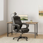 HON Managerial Office Chair- High-Back Computer Desk Chair with Loop Arms , Black (VL402)
