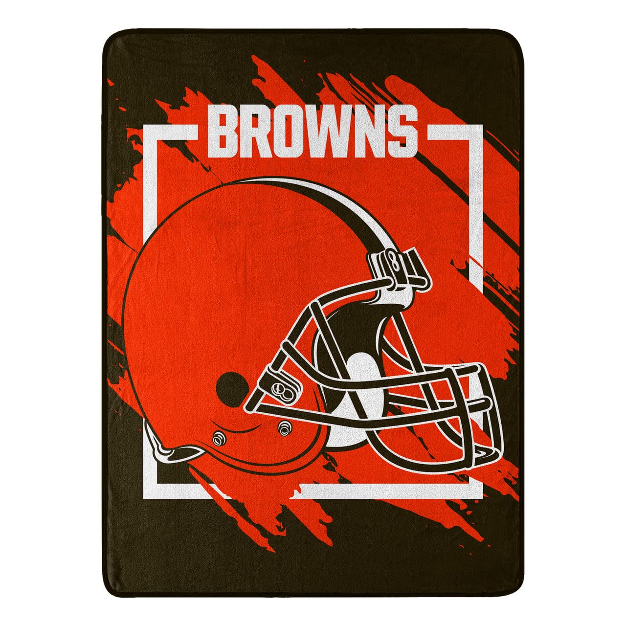 NORTHWEST ENTERPRISES NFL 46x60 Dimensional Design Micro Raschel Throw Blanket (Cleveland Browns)