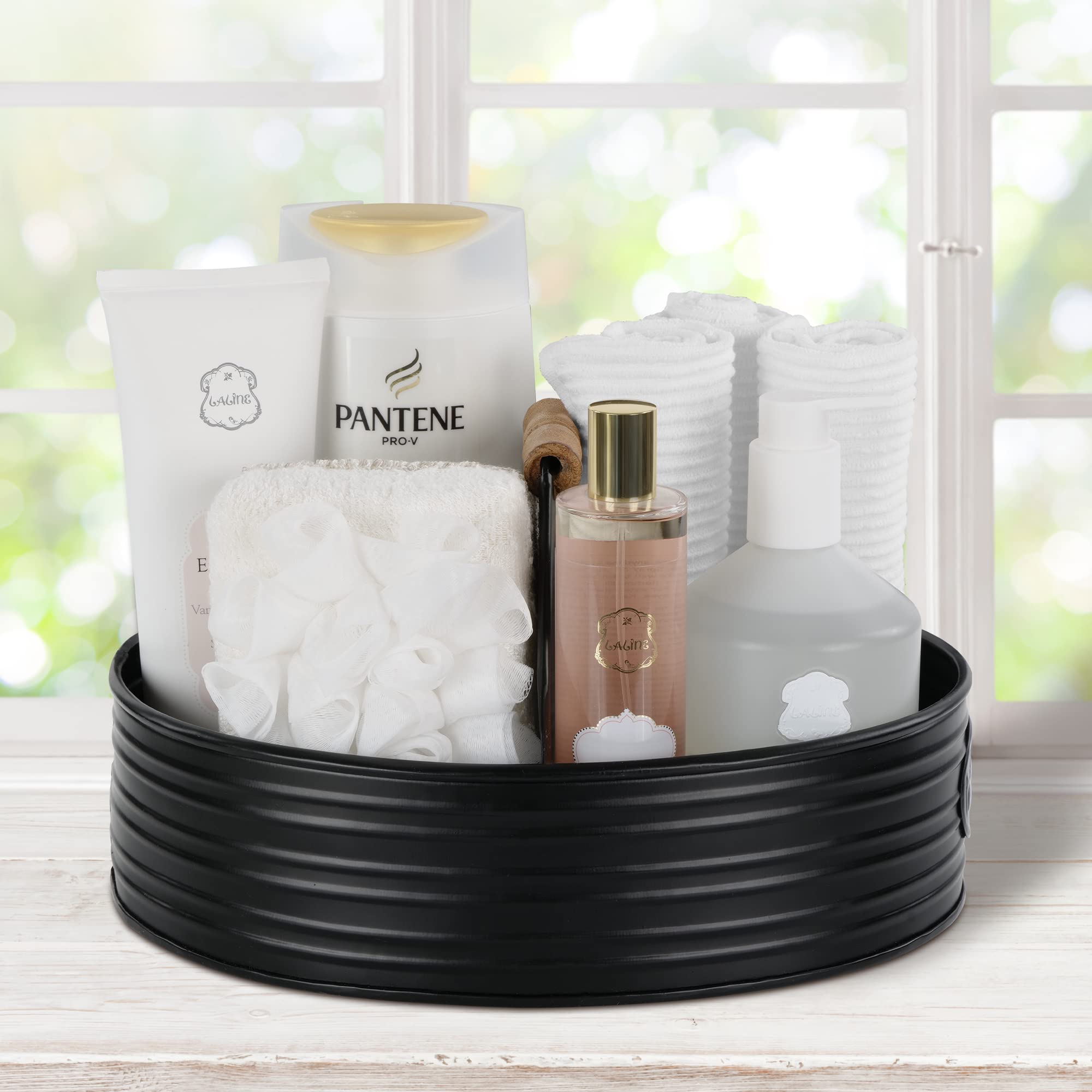 Autumn Alley Rustic Farmhouse Bath Caddy For Shower - Toiletries Countertop Organizer For Bathroom - Industrial Chic D  Cor - Ma