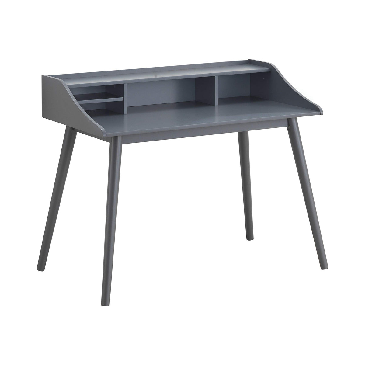 Coaster Home Furnishings Percy Mid-Century Modern 4-Compartment Gray Writing Desk 804497