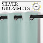 Nicetown Kitchen Curtain Panels Blackout Draperies, Thermal Insulated Solid Grommet Blackout Curtains/Drapes For Christmas Windo
