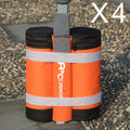 Abccanopy Canopy Sandbags For Instant Shelters, 140Lb (Orange