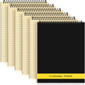 Resurhang 6 Pcs Legal Pad Top Spiral Bound Notebook 11 X 8.5 Inches Wirebound Notepad Double Sided Ruled Memo Office Steno Book