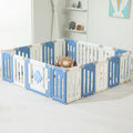 Baby Play Pen, 18 Panels Extra Large Baby Playpen, Foldable Play Pens for Babies and Toddlers, UFO Portable Baby Fence, Baby Gat