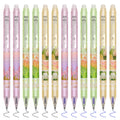 Temiary 12Pcs Cute Erasable Gel Pens, Make Mistakes Disappear, 0.5Mm Fine Point Smooth Writing For Planner, Blue And Black Ink P