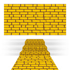 Chuangdi 4.5 x 9 Feet Brick Decal Photo Brick Wall Backdrop Brick Sticker Wallpaper for Winter/Halloween Christmas Party (2 Shee