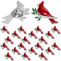 Jexine 20 Pcs Memorial Cardinal Sign Pins Set Funeral Pocket Token Guardian Gifts Pocket Oil Dropped Religious Funeral Favors Ce
