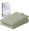 California Design Den 1000 Thread Count Premium Pillow Cases, Soft & Smooth 100% Cotton Sateen Weave Hotel-Quality, Cotton King Pillowcases Set Of 2 Fits King Size Pillows (Sage Green)