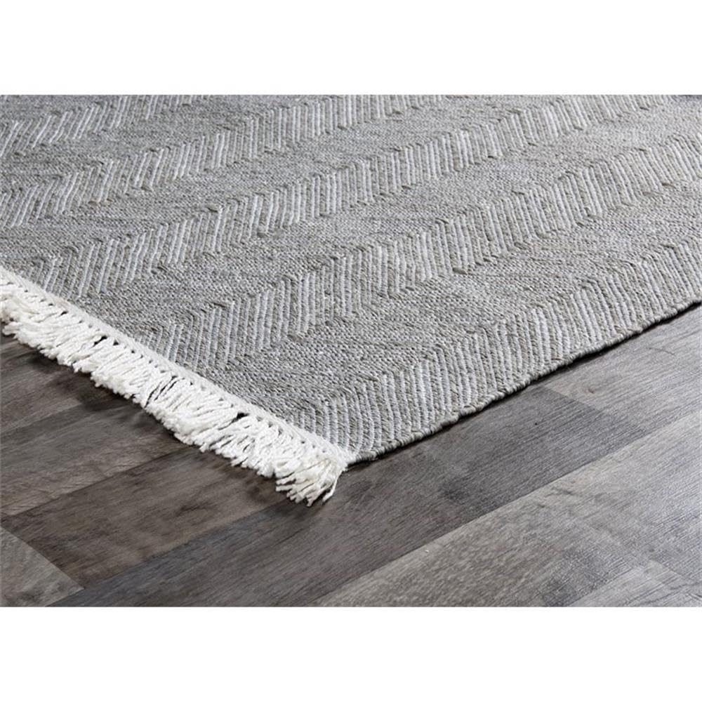 Kosas Home Miller Area Rug, Bedroom, Kitchen Living Room, 8' X 10', Stone Gray