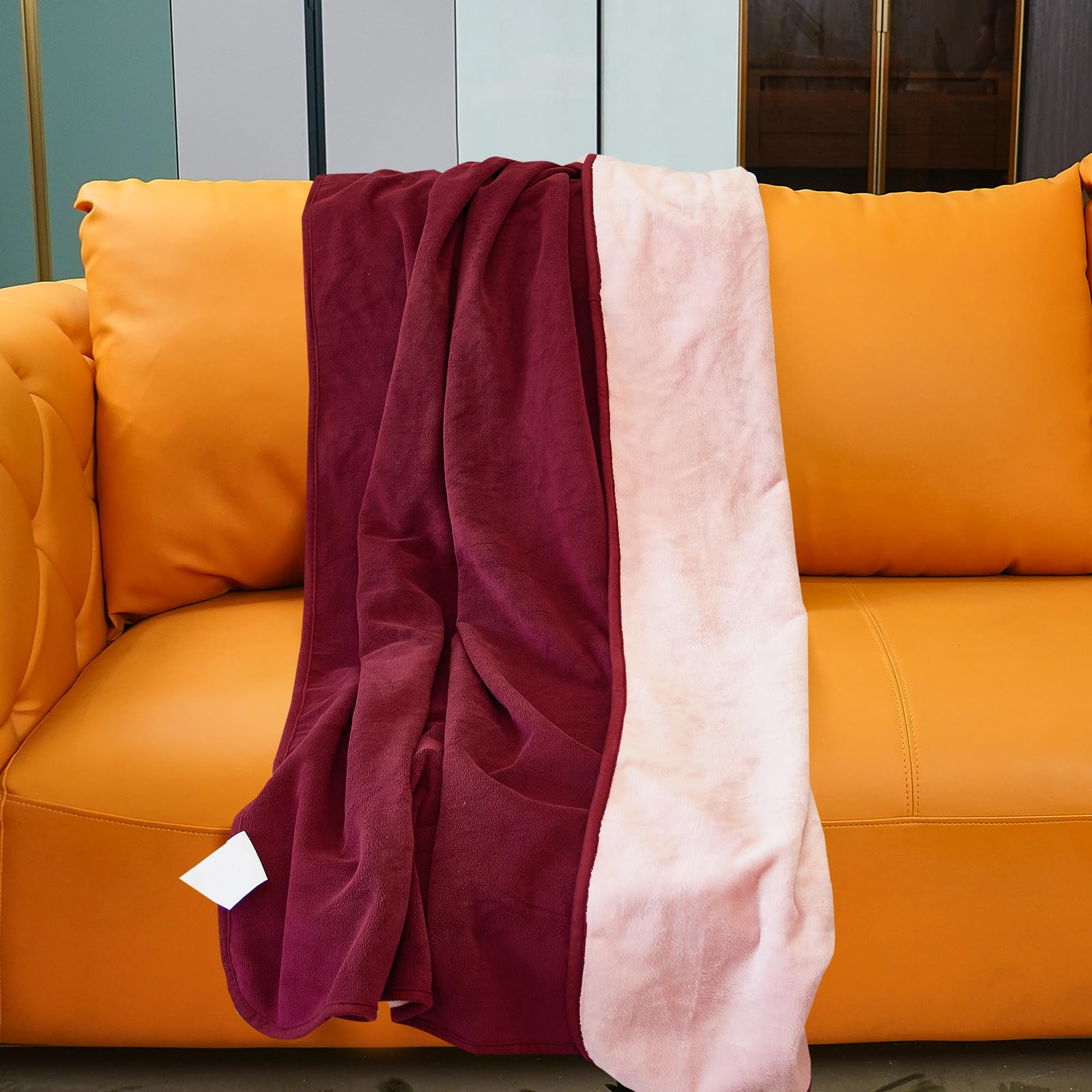 Ahinahwap Waterproof Blanket For Bed Couch Sofa, Reversible & Reusable Cat, Dog Blanket Waterproof Washable, Small Water Resista