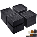 Annkut Bed Risers 3 Inch Heavy Duty,Furniture Risers For Desk Table Sofa Couch Lifts To 1.5 Or 3 Inch, Square Adjustable Risers