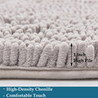 Bathroom Rugs Set 2 Piece Bath Mat Set Soft Plush Chenille Bath Rugs Non-Slip, Absorbent Shaggy Rugs, Shower Mats For Bathroom,G