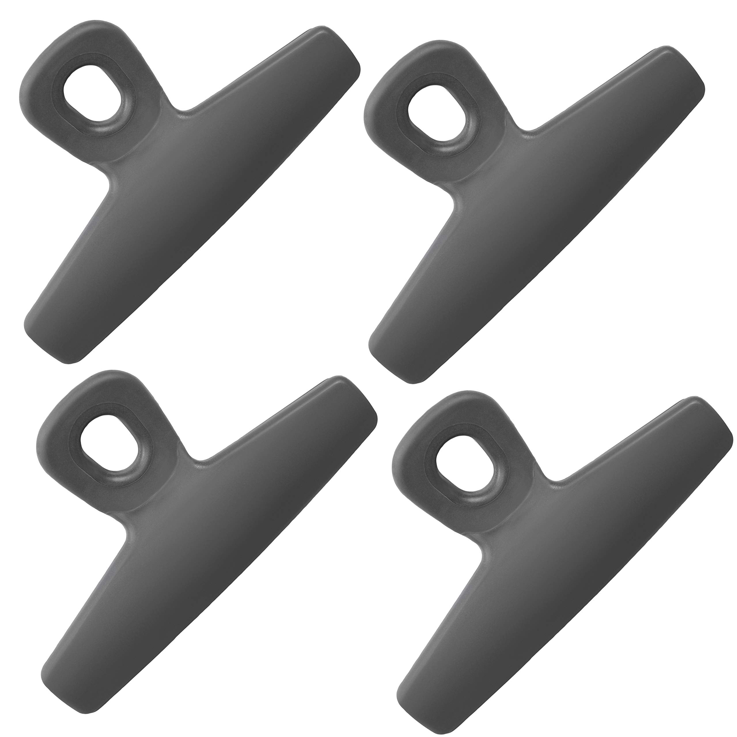 Cook With Color Food Clips - Wide Heavy Duty Chip Clips, Large Bag Clips For Food Storage With Air Tight Seal Grip, Pack Of 4, G