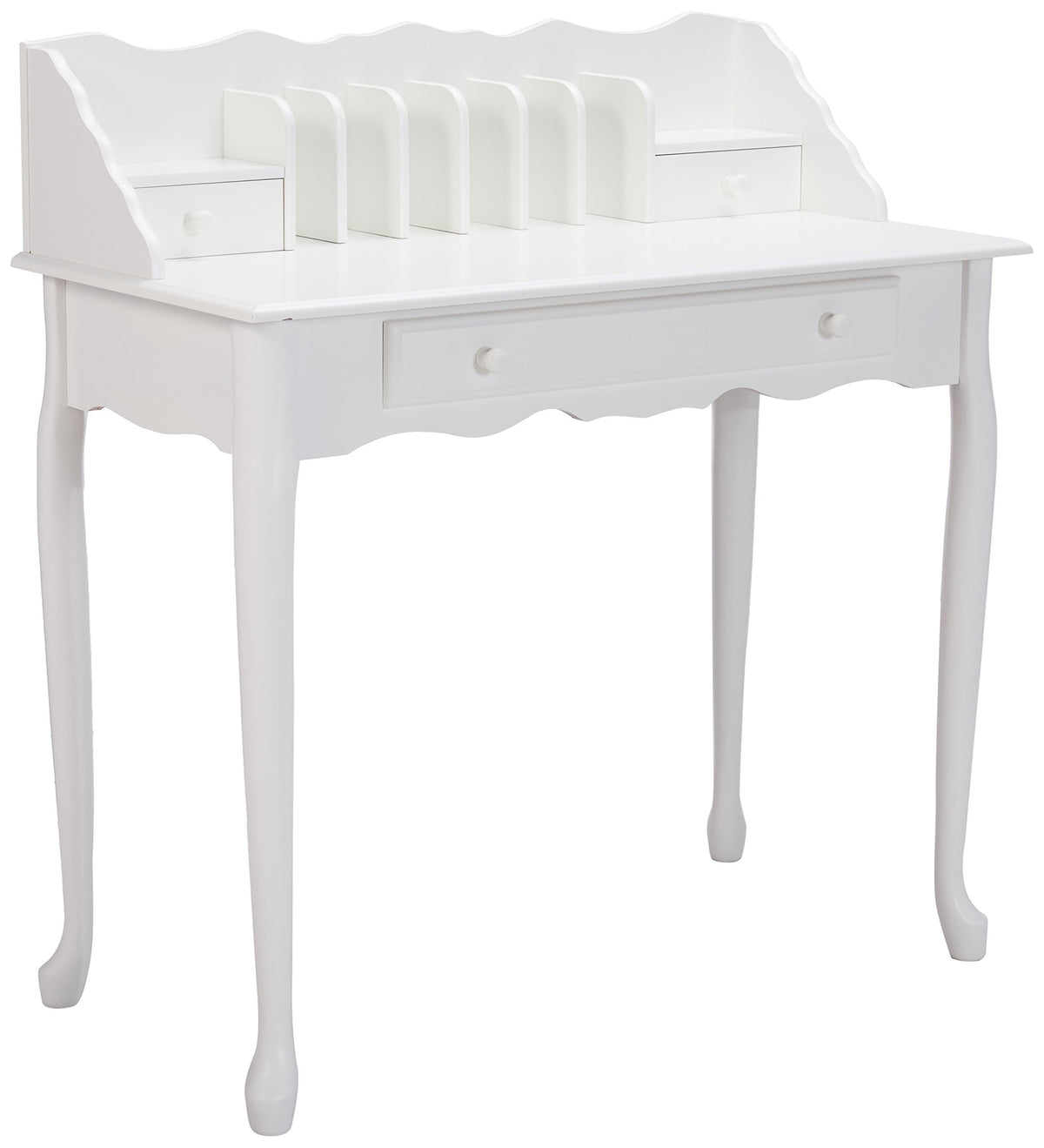 Monarch specialties , Traditional Desk, Solid Wood, Antique White, 36&quot;L