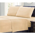 Mellanni Organic Cotton Flannel Sheets For Queen Size Bed - Ultra Warm For Cold Weather - Beige Sheets Queen Size - Gentle Feeli