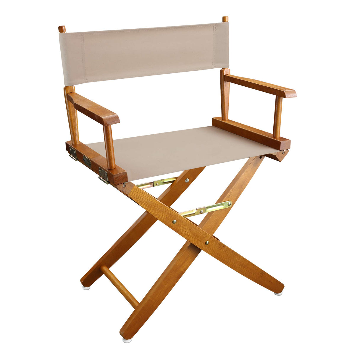 American Trails Extra-Wide Premium 18&quot; Director's Chair Mission Oak Frame with Natural Canvas