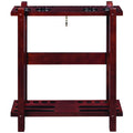 STRAIGHT FLOOR CUE RACK-ENGLISH TUDOR