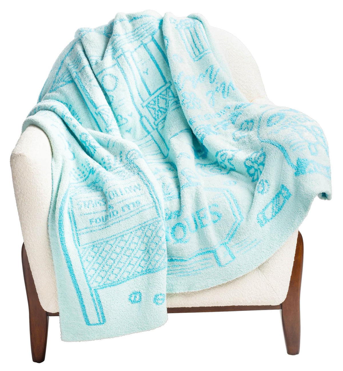Jay Franco Gilmore Girls Feather Knit Fluffy Throw Blanket - Stars Hallow Fuzzy Blanket Measures 50 X 60 Inch - Super Soft Light