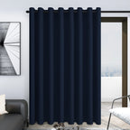 Deconovo Wide Width Drapes for Sliding Glass Doors - Extra Wide Curtains 100 Inches, Blackout Grommet Noise Reducing Drapes for 