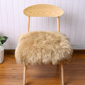 Softlife Camel Faux Fur Sheepskin Chair Cover 2 PCs Seat Cushion Pad Super Soft Area Rugs for Living Bedroom Sofa Dorm (1.6ft x 