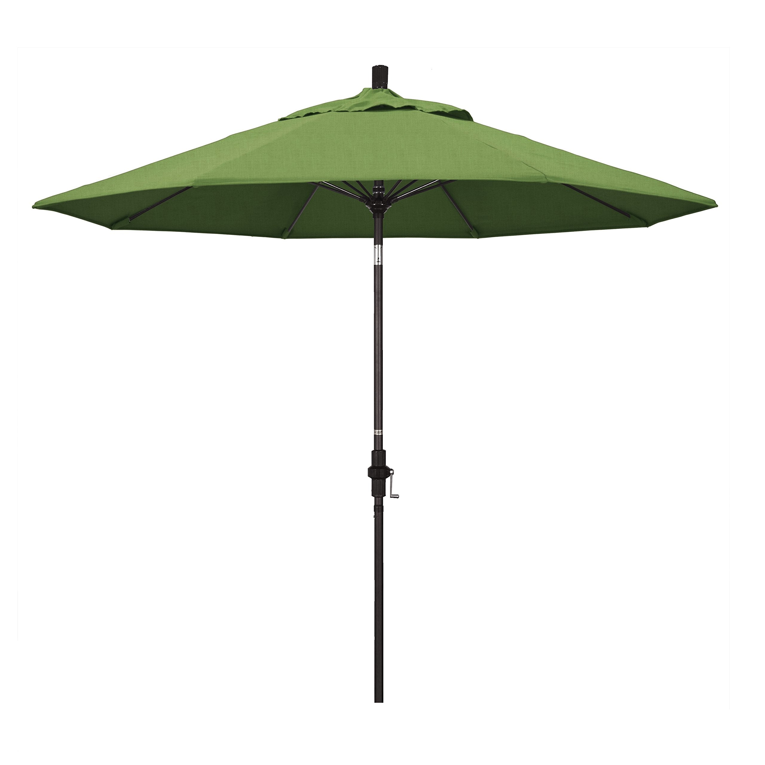 California Umbrella Gscuf908117-48022 9' Round Aluminum Pole Fiberglass Rib Market Patio Umbrella, 9-Foot, Spectrum Cilantro