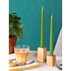 Candwax 12 Inch Taper Candles Set Of 12 - Dripless And Smokeless Candle Unscented - Slow Burning Candle Sticks Perfect As Dinner
