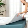 ZINUS 2 Inch Ultra Cooling Gel Memory Foam Mattress Topper with Cooling Cover/CertiPUR-US Certified, Twin White