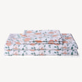 Floral Printed Sheet Set Queen Size, 4 Piece Soft Botanical Microfiber Sheets And Pillowcases - Deep Pocket, Wrinkle Free And Soft Bed Sheets Set Bedding Decor