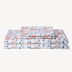 Floral Printed Sheet Set Queen Size, 4 Piece Soft Botanical Microfiber Sheets And Pillowcases - Deep Pocket, Wrinkle Free And Soft Bed Sheets Set Bedding Decor
