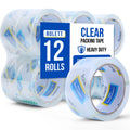 Rolett Packing Tape, 12 Rolls Shipping Tape, Heavy Duty Packaging Tape 1.88    X 60 Yd, Clear Packing Tape Refills, Box Tape For
