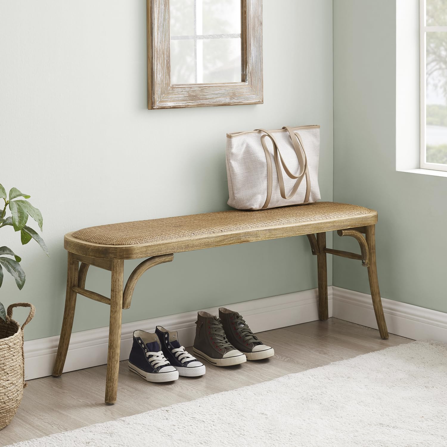Conelly Bentwood Bench Brown