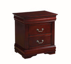 Acme Louis Philippe Nightstand in Cherry