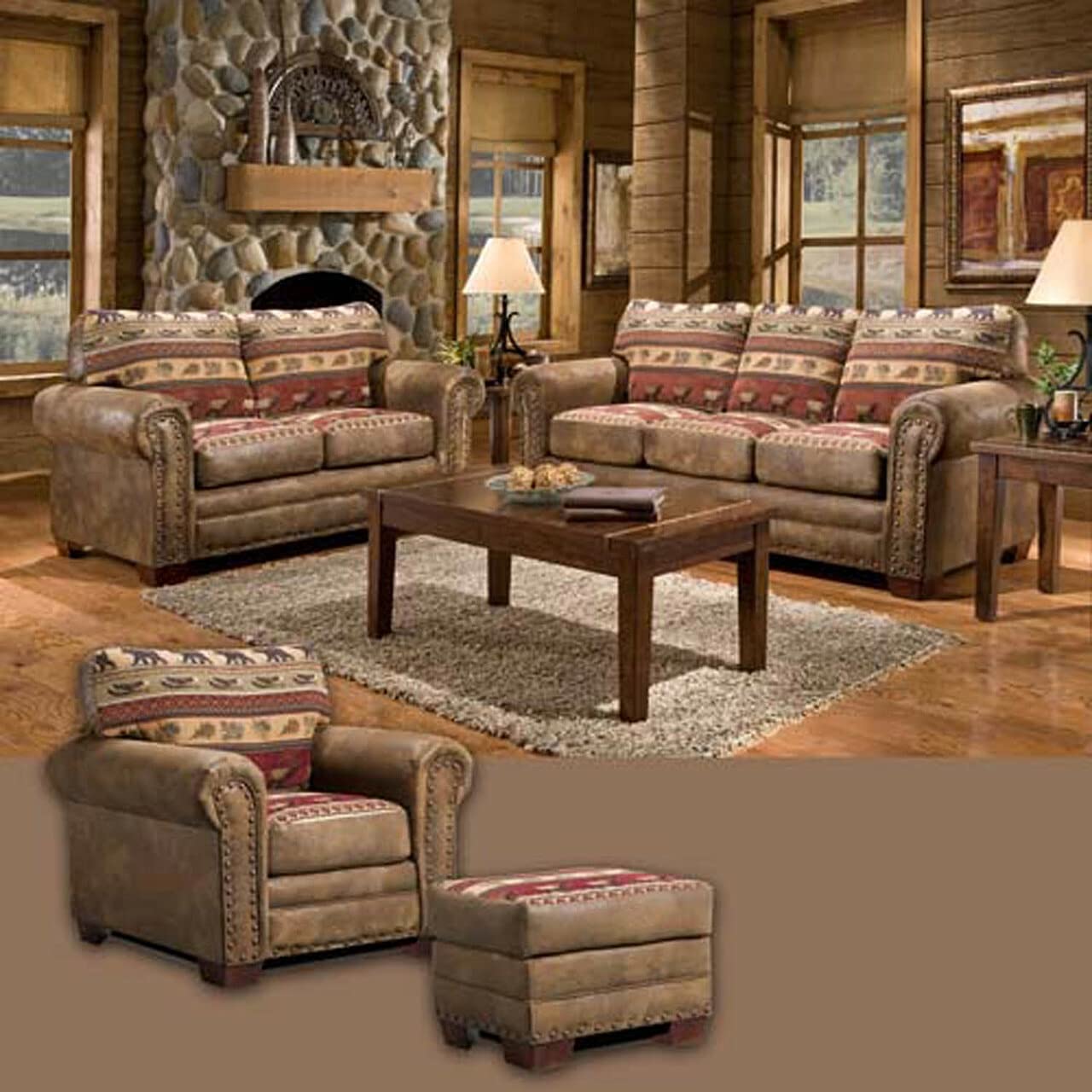 American Furniture Classics 4-Piece Sierra Lodge Sofa