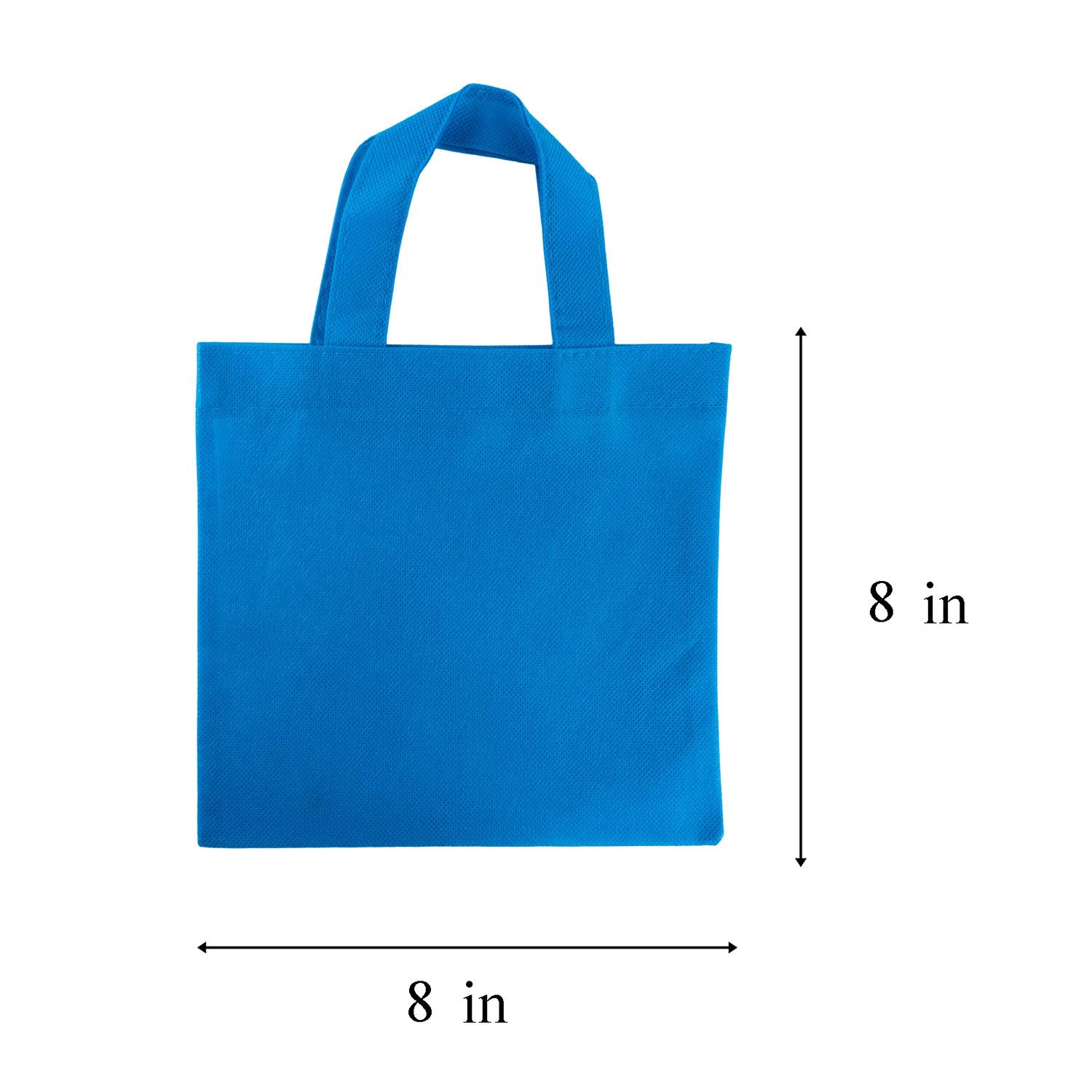 Super Z Outlet Assorted Colorful Solid Blank Fabric Tote Party Gift Bags Rainbow With Handles For Birthday Favors, Snacks, Decor