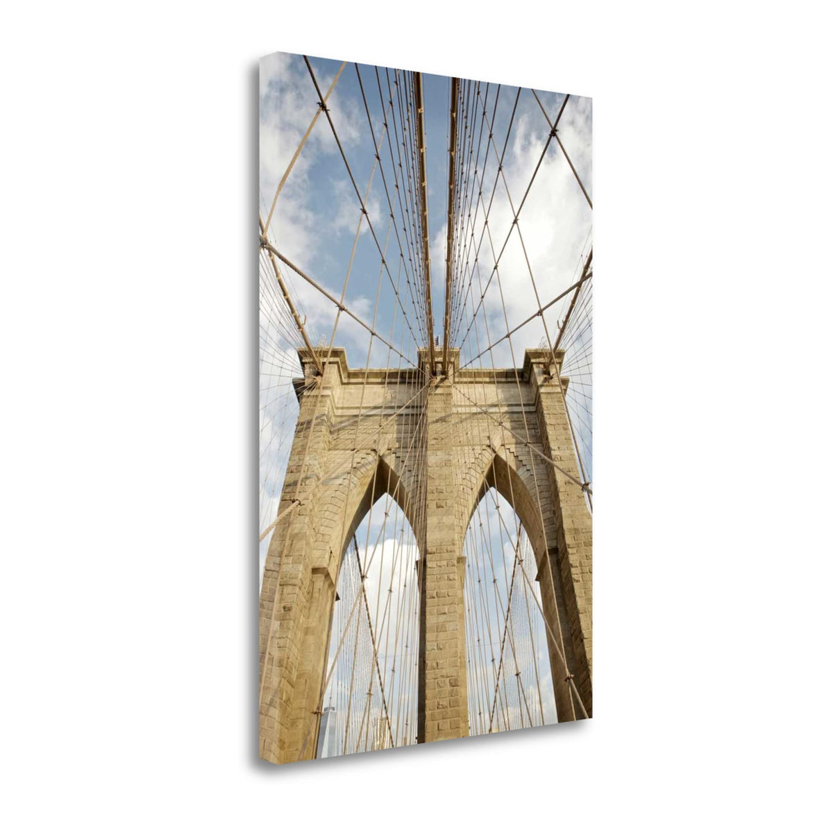 17' Modern and Sleek Architectural Brooklyn Bridge Gallery Wrap Canvas Wall Art