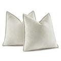 Miulee Pack Of 2 Cream Whitedecorative Pillow Covers 22X22 Inch Soft Chenille Couch Throw Pillows Farmhouse Cushion Covers With