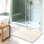 Flamingo P Memory Foam Bath Mat Rug, Bath Mats For Bathroom Extra Soft Absorbent Bathroom Rugs Non Slip Bath Rug Carpet For Bath