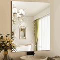 Mirrorons Bathroom Mirror 28   36 , Modern Bathroom Vanity Mirror, Frameless Mirror with Polished Edge for Bedroom, Living Room,