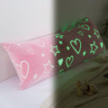 Hombys Glow In The Dark Body Pillow Cover 21X54 Inches,Soft Velvet Fluffy Bed Pillow Case, Fuzzy Soft Long Pillowcase For Kids C