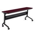 Safco Products Flip-N-Go Training Table, Regal Mahogany 18" x 72" Home, Office & Classroom