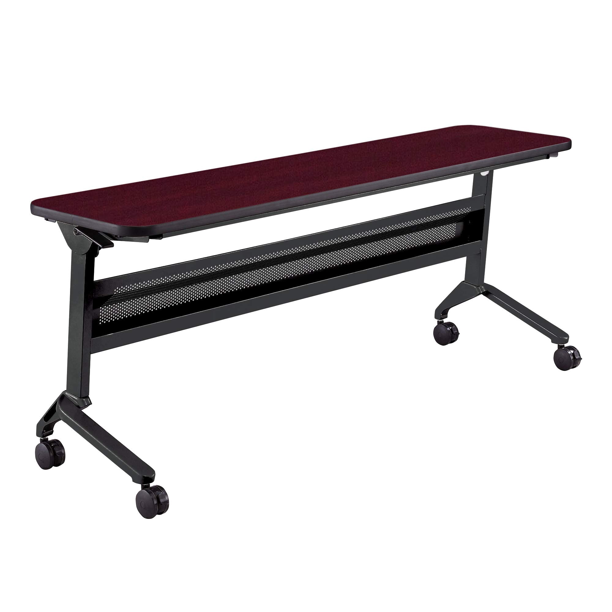 Safco Products Flip-N-Go Training Table, Regal Mahogany 18" x 72" Home, Office & Classroom