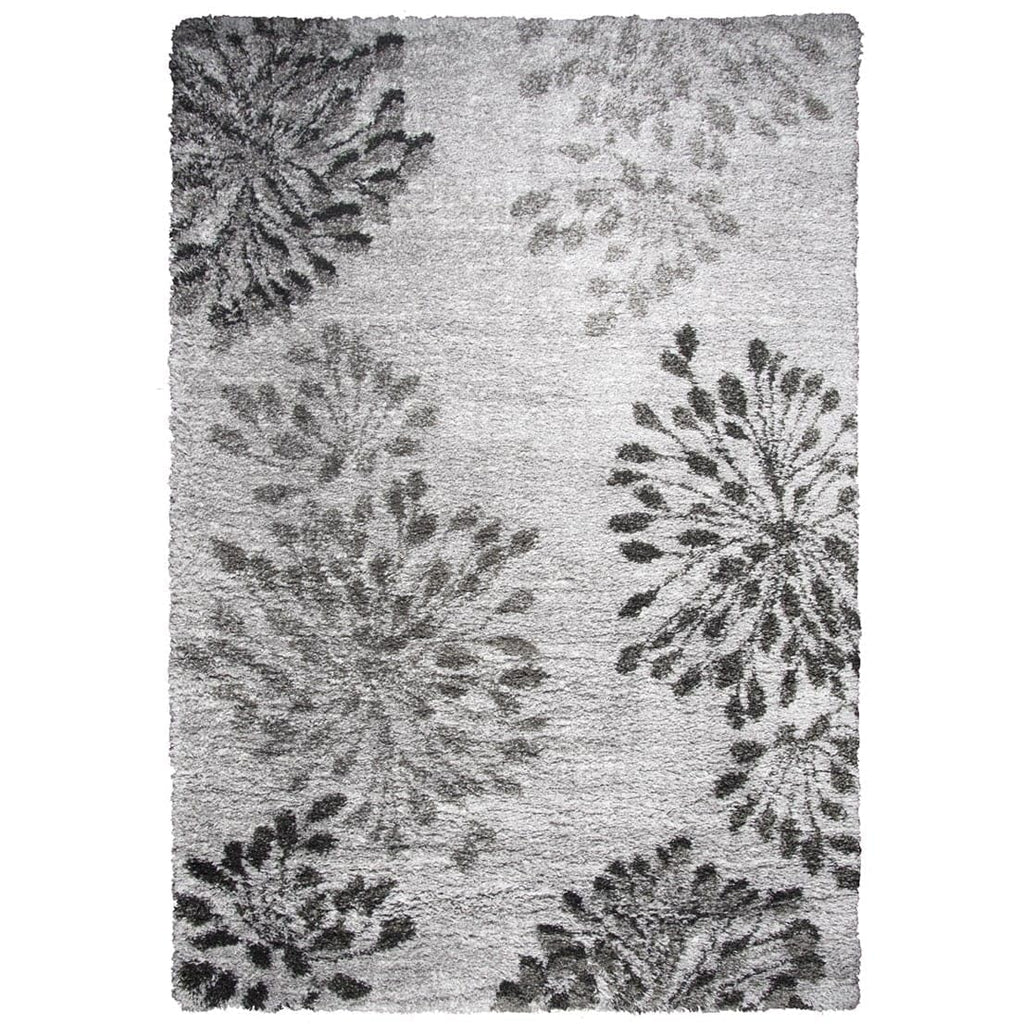 Rizzy Home Alora Decor Midnight 5'3" X 7'3" Floral Gray/Charcoal/Dk. Gray Area Rug
