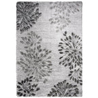 Rizzy Home Alora Decor Midnight 5'3" X 7'3" Floral Gray/Charcoal/Dk. Gray Area Rug
