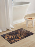 BIANCA Super Soft Designer Anti Slip Bath Mat 1pc Large (spa) AbstractBrown/Beige