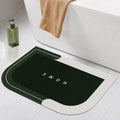 MollisHomes Rubber Bath Mat 4 MM, AntiSkid Water Soaking Bathroom Rug Door,Floor mat, Soft Quick Dry Water Absorbent Mat for Ho