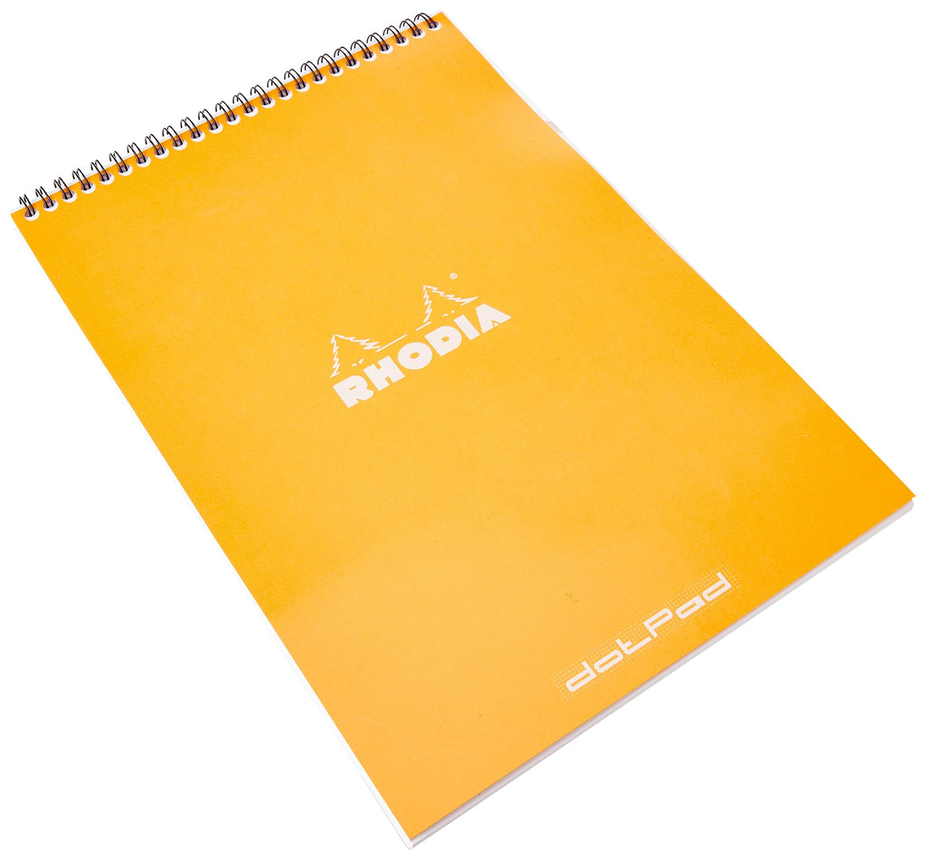 Rhodia Wirebound Notepad, A4, Dot - Orange