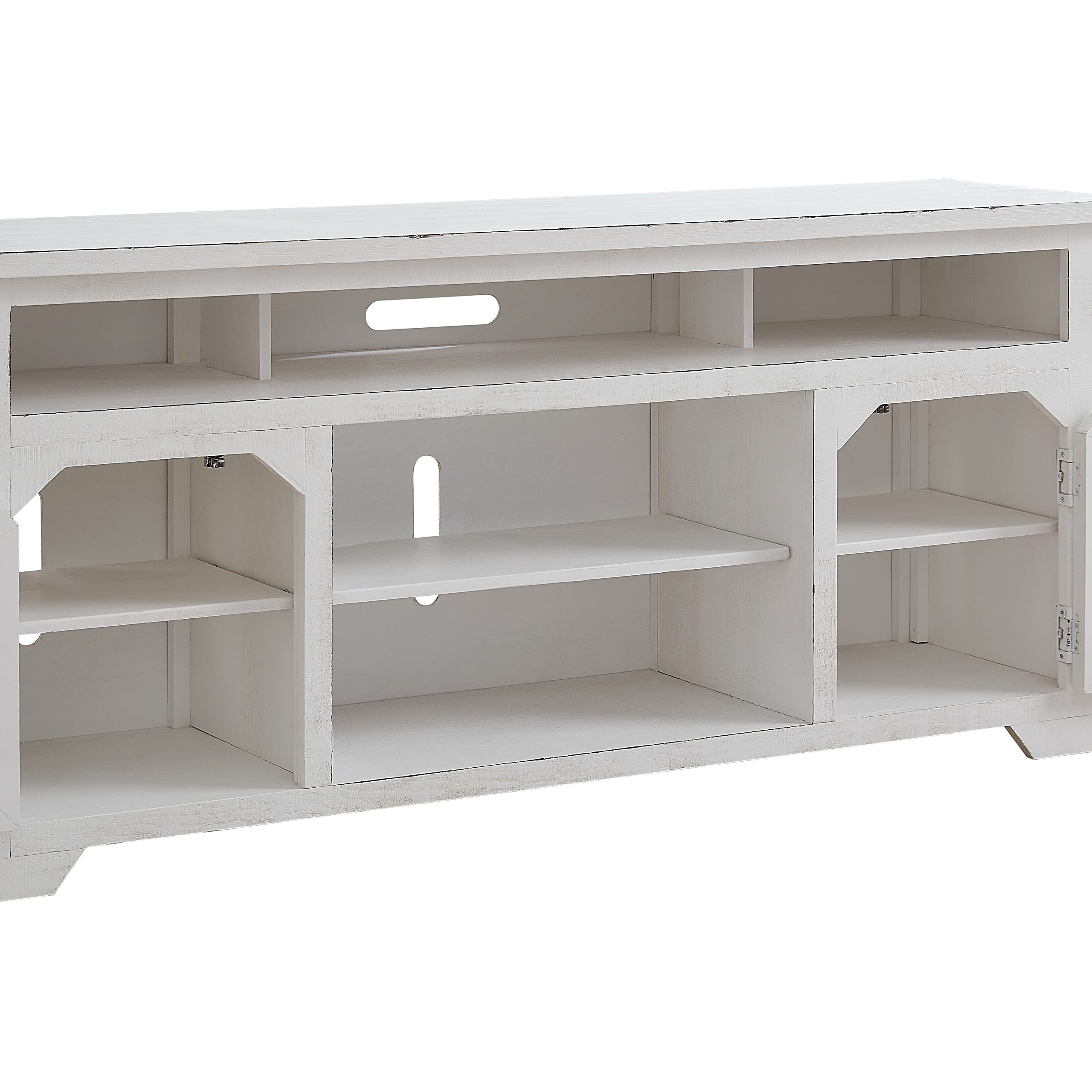 Progressive Furniture Elmhurst 68 Inch TV Console, Cotton White