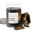 Signature Soy Lidded Bonfire Season Scented Candle, Extra Large Jar