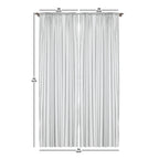 Ambesonne Boho Window Curtains, Abstract Bohemian Aura Designed Modern Minimalist Stripes On Creamy Backdrop, Lightweight Decora
