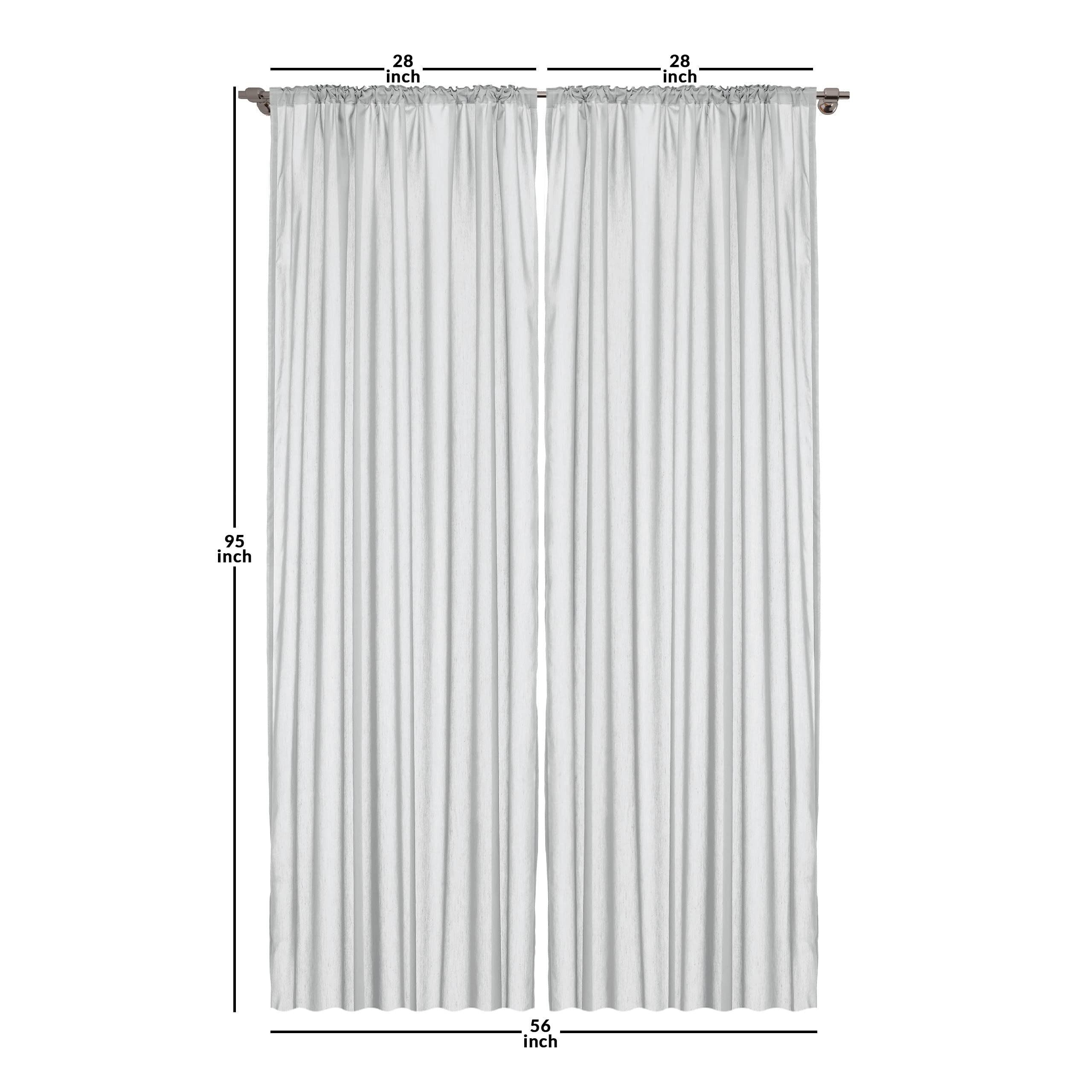 Ambesonne Boho Window Curtains, Abstract Bohemian Aura Designed Modern Minimalist Stripes On Creamy Backdrop, Lightweight Decora
